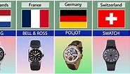 Wrist Watch Brands From Different Countries
