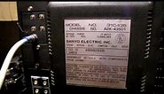 Vintage Sanyo 31C435 Color TV