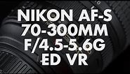 Lens Data - Nikon AF-S 70-300mm f/4.5-5.6G ED VR Review