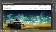 Photoshop tutorial:Simple webpage template design in photoshop - Part 1