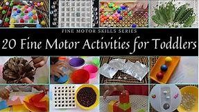 20+ Quick & easy Fine Motor Activities (Fine Motor Skills Series) for toddlers (1-3 year olds)