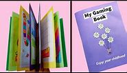 14 easy paper gaming book । diy cute coloring gaming book । diy paper crafts easy games