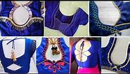 100+ Blue Color Blouse Designs🤩New Model Back Neck Blouse Images For Pattu&Silk Sarees|Blue Blouses