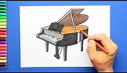 How to draw a Grand Piano