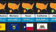 All US States Size Comparison - US States Size Ranking