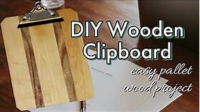 How to Make Your Own Clipboard | Easy DIY Project with Scrap Wood