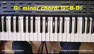 How to Play the G Sharp Minor Chord - G# Minor on Piano and Keyboard - G#m, G#min