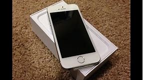 iPhone 5S Silver unboxing