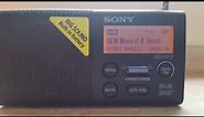 A short demonstration of the Sony XDR-P1DBP (Portable FM/DAB+ Radio)