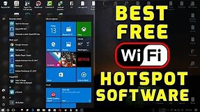Best FREE Wifi Hotspot Software Specially For WINDOWS 10