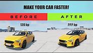 HOW TO MAKE YOUR CAR FASTER IN BeamNG.DRIVE!