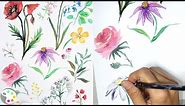 How to Paint Flowers with Acrylics | Beginner Painting Tutorials