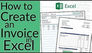 How To Create an Invoice in Excel + Free Invoice Template Download