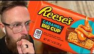 Reese’s New CARAMEL BIG CUP Review! 🥜🧈 IT’S HERE