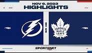 NHL Highlights | Lightning vs. Maple Leafs - November 6, 2023