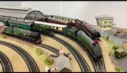 00 model railway UK, tour by steam train