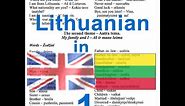 Lithuanian language course. Anglų lietuvių kalbos pamokos kursas.