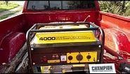 Champion 3500 watt Generator review. Affordable emergency power!!