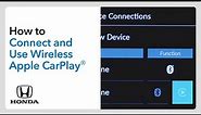 How to Connect and Use Wireless Apple CarPlay®