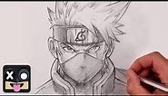 How To Draw Kakashi Hatake | Naruto Sketch Tutorial