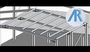 8 Steel frame roof purlins Revit Tutorial