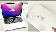 macbook air m2 silver 512gb [unboxing]
