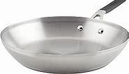 KitchenAid Stainless Steel Frying Pan/Skillet, 12 Inch, Brushed Stainless Steel