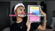 10TH GENERATION PINK IPAD UNBOXING | Apple Pencil Setup & Accessories