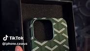 So cool！Green Goyard iPhone Case （Magsafe） #iphonecase #iphone #Goyard #casefeely\u000b#fyp #tiktokhot