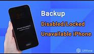 How to Backup Disabled/Unavailable/Locked iPhone 2023 [iPhone&iPad]