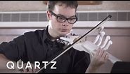 The 3D-printed six-string $10 electric violin