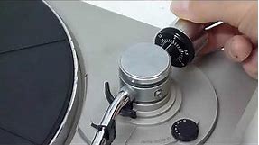 JVC LA11 - How to align the cartridge, adjust the tracking weight & set the anti-skating.