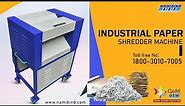 Industrial Paper Shredder Machine | Shredman-1000 [Complete demo] Buy Now- 9555086767