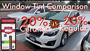 How it Looks to Have 20% Ceramic Window Tint | Side By Side Comparison **WITH TINT METER**