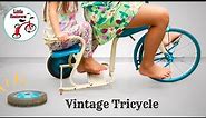 Vintage Tricycle Restoration. 1960s Cyclops Tandem Trike.