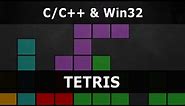 Tetris With C/C++ (Win32, Software Rendering)