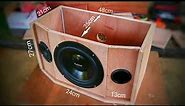 DIY make 8 inch woofer speaker box | Speaker AUDAX Protech 8inch 8ohm 150watt [#wiltex]