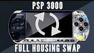 Sony PSP 3000 Housing shell replacement (full disassembly and rebuild) in-depth tutorial