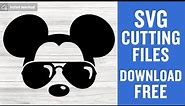Mickey Mouse Sunglasses Svg Free Cut File for Cricut