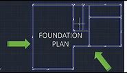 How to do a foundation plan in AutoCAD