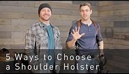Beginner's Guide To Shoulder Holsters For Concealed Carry - Alien Gear Holsters