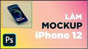 Làm Mockup iPhone 12 - Màu pacific blue