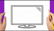 How to draw a lcd tv monitor