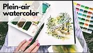 Watercolor plein-air painting tips