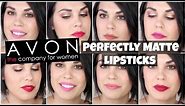 Avon True Color Perfectly Matte Lipsticks | Lip Swatches & Review
