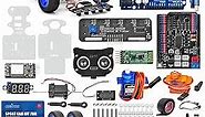 OSOYOO Robot Rc Smart Car DIY Kit to Build for Adults Teens with Servo Power Steering Motor, WiFi, Bluetooth, Code Programmable Compatible with Arduino