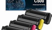 C500 C505 Toner Cartridges【High Yield】 Remanufactured 106R03866 106R03867 106R03868 106R03869 Replacement for Use for Xerox VersaLink C500 C505 C500N C505N C500DN C505DN Printer(12,100 & 9,000 Pages)