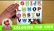 Alphabet Coloring Page for Kids | Maple Leaf Learning Playhouse