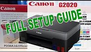Canon Pixma G2020 Unboxing | Full Setup | Install Driver without CD Setup