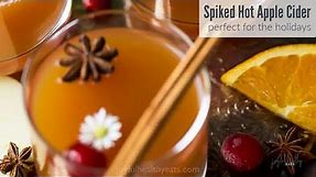 Spiked Hot Mulled Apple Cider | Holiday Cocktail Recipe